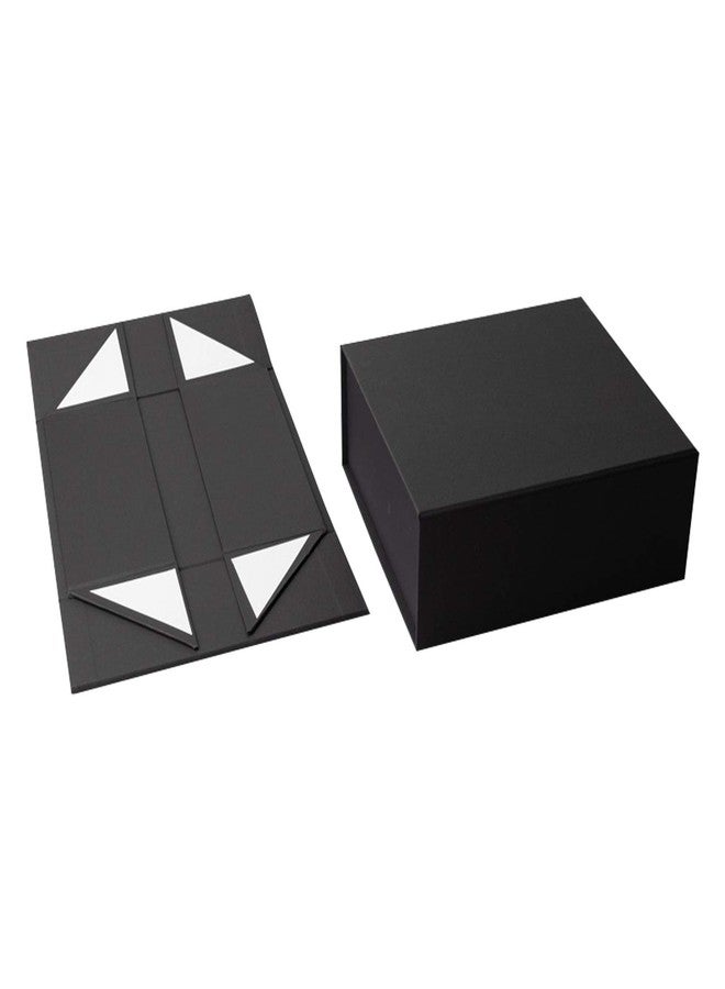 Rsgift Large Black Gift box Graduation gift card box 12.9x9.8x4.7 2pcs packaging flower gift boxes for presents birthday fathers day Gift Box with Magnet Closure - Image 5
