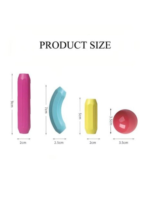 Children's versatile magnetic rod set, magnetic building blocks, large magnet particles, intellectual toys, assembly, early education and intelligence - Image 3