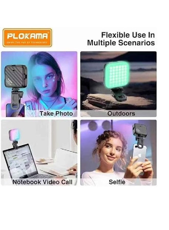 PLOKAMA U80 RGB LED Mobile Ring Light - Video Shooting - Small for Mobile Phones for Professional Photography - Image 4