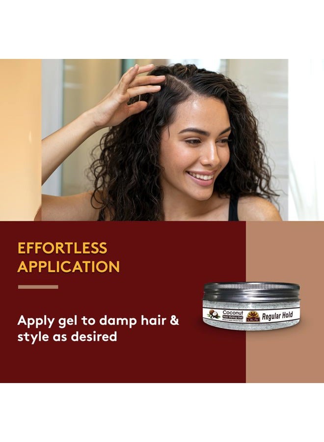 OKAY COCONUT HAIR STYLING GEL, REGULAR HOLD 7.25OZ - Image 4