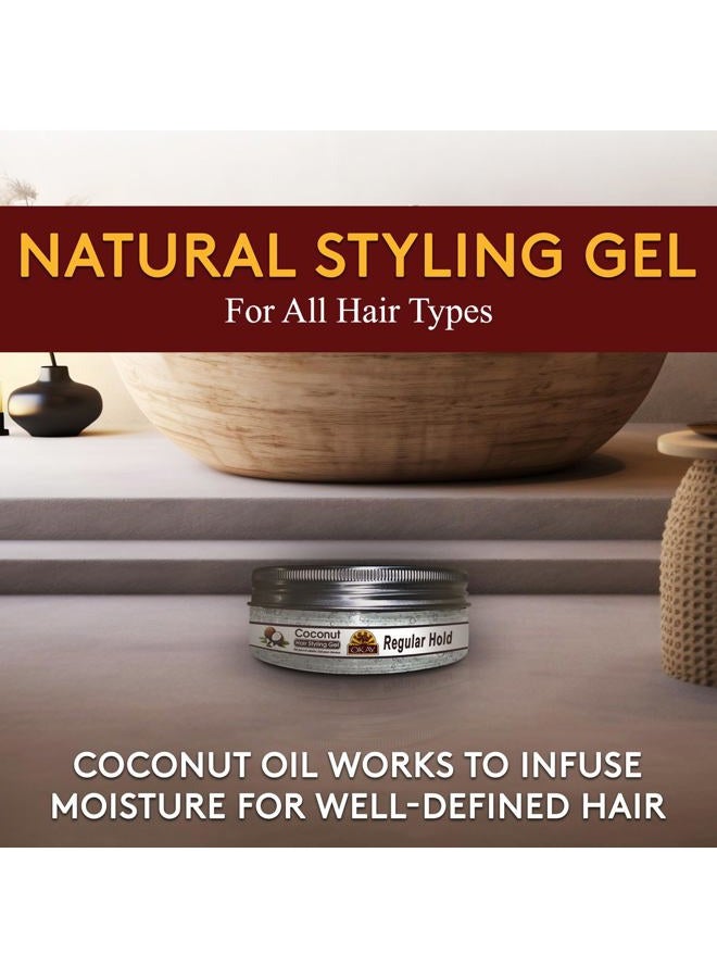 OKAY COCONUT HAIR STYLING GEL, REGULAR HOLD 7.25OZ - Image 2