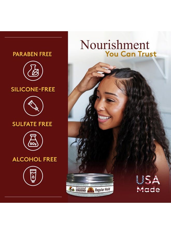 OKAY COCONUT HAIR STYLING GEL, REGULAR HOLD 7.25OZ - Image 5