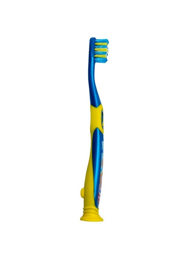 Colgate - Colgate Dinosaur Toothbrush for Children with Suction Cup, Kids 2-5 Years Old, Extra Soft - Pack of 4 - Image 1