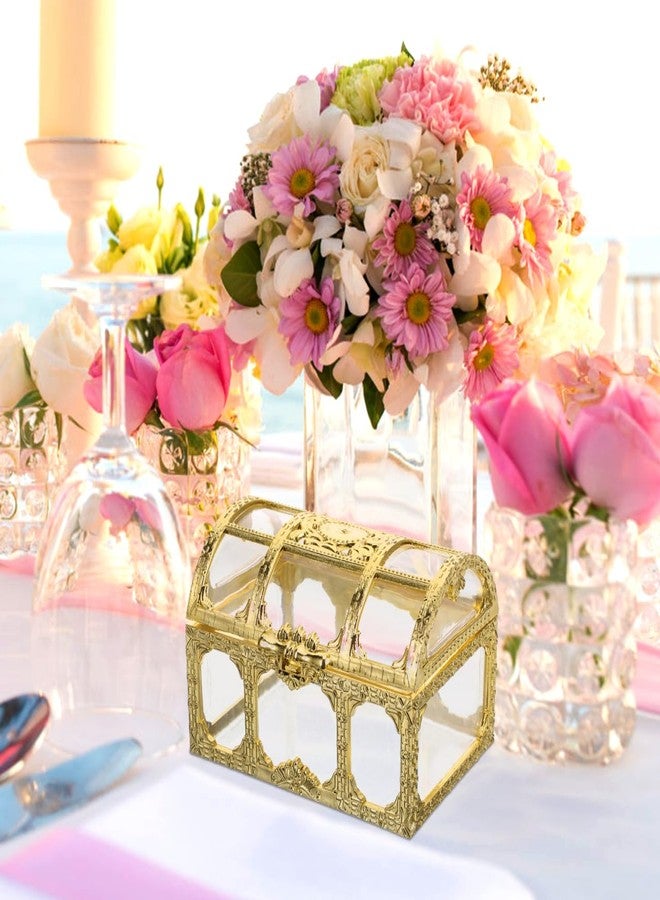 Alipis 10pcs Transparency Treasure Chest Candy Boxes Wedding Favor Boxes Candy Storage Boxes Gift Boxes Decoration for Wedding Birthday Party (Golden, 7.5X5.2X5cm, NI4JN1607O55YL2KLD0U - Image 4