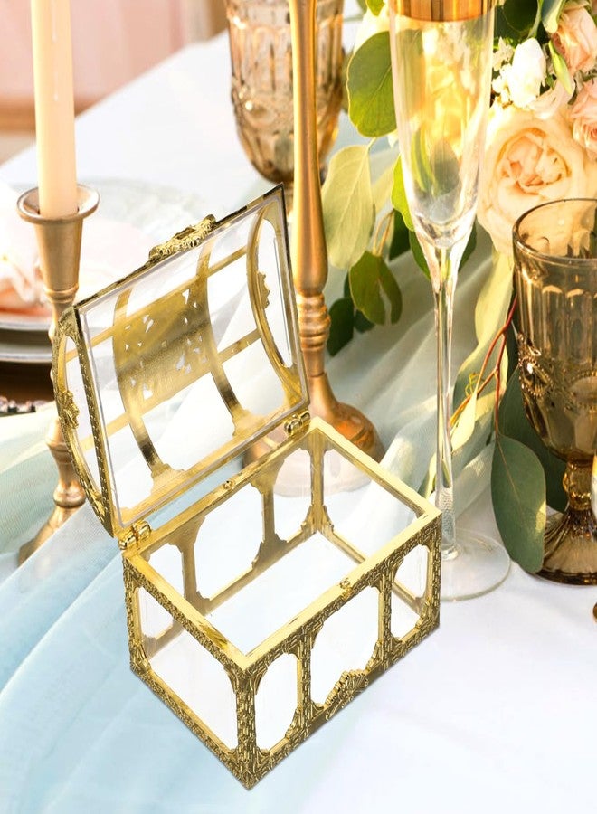 Alipis 10pcs Transparency Treasure Chest Candy Boxes Wedding Favor Boxes Candy Storage Boxes Gift Boxes Decoration for Wedding Birthday Party (Golden, 7.5X5.2X5cm, NI4JN1607O55YL2KLD0U - Image 5