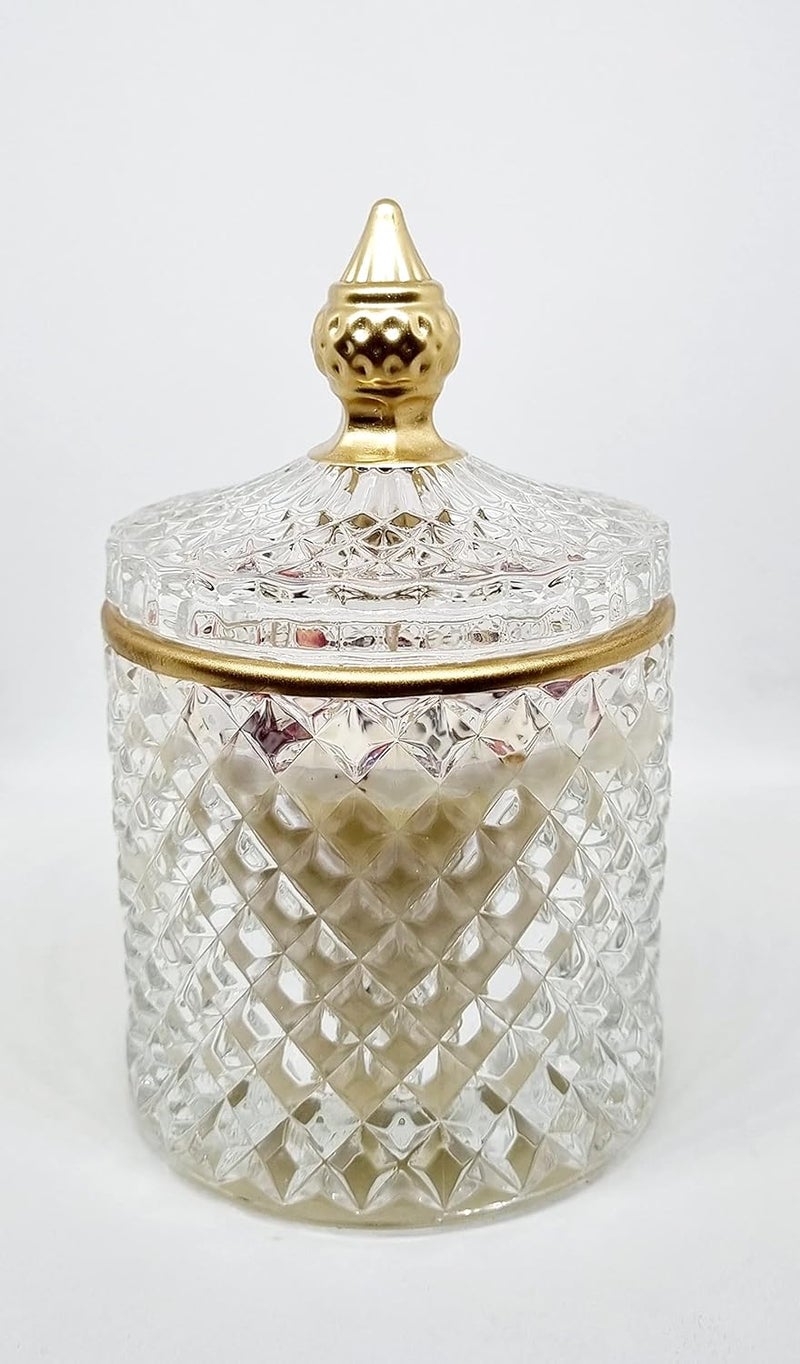 Greenterre Greenterre Handcrafted Luxury Scented Candle I Crystal I Vanilla Garden Blend of Vanilla Lavender Lotus I 185g  - Image 3