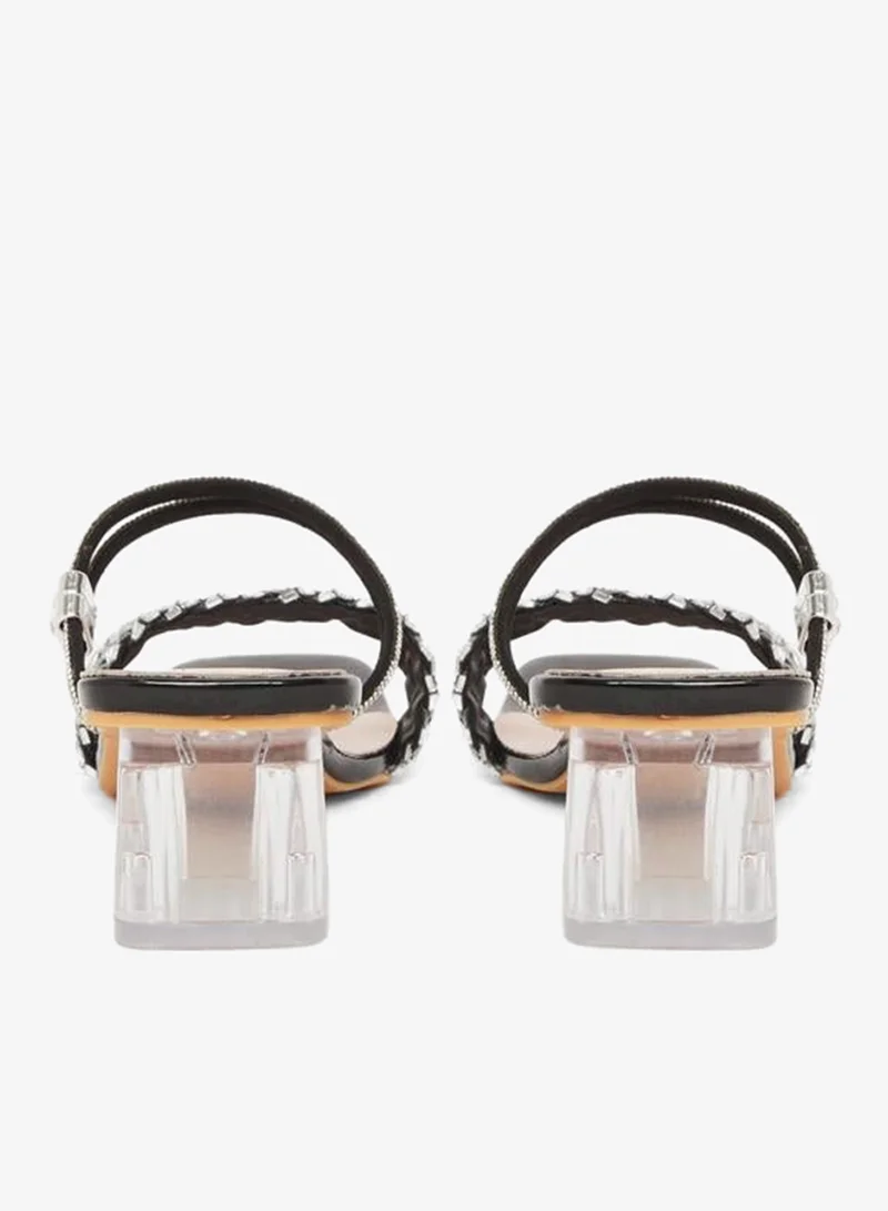 Take Two Women Black Embellished Sandals