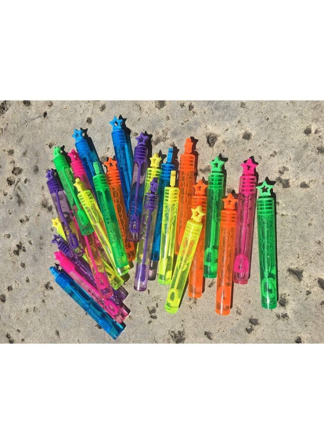 TOY GARDEN 48 Pcs Mini Bubble Wands, Bubble Party Favors Assortment Toys, Bulk Party Favors for Kids, Themed Birthday, School Classroom Prizes for Boys & Girls (48 Pack Star)  - Image 4