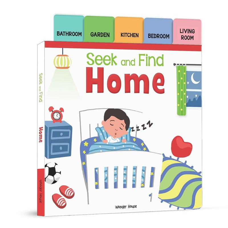 Seek And Find - Home : Early Learning Board Books With Tabs | Published by Wonder House Books | Board Book - Image 1