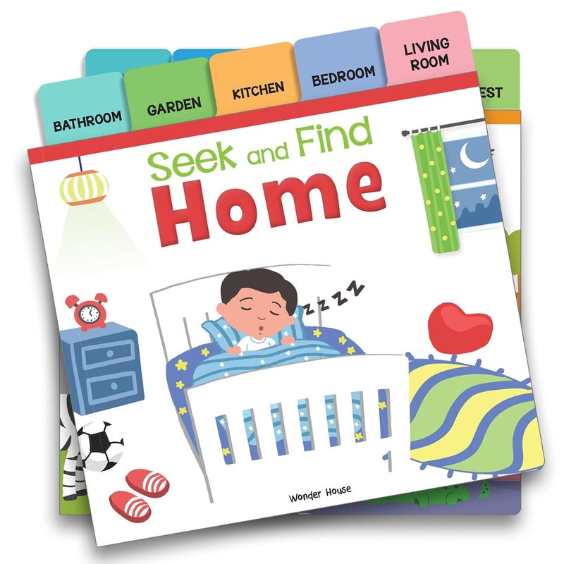 Seek And Find - Home : Early Learning Board Books With Tabs | Published by Wonder House Books | Board Book - Image 4