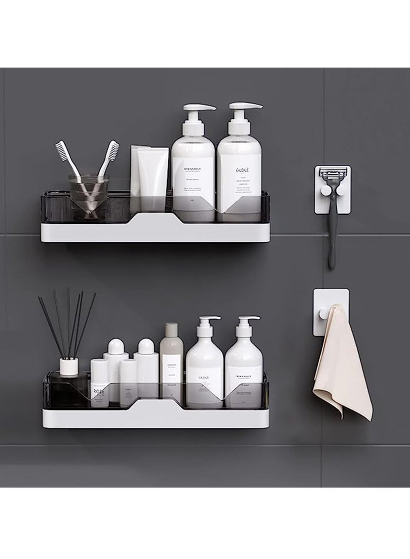 Hihonor 2PCS  shower tray, Adjustable Wall-Mounted Shelf for Bathroom, Easy Installation, Shower Caddy tray for Shower, Shampoo, Soap, and Other Bathroom Essentials - Image 2
