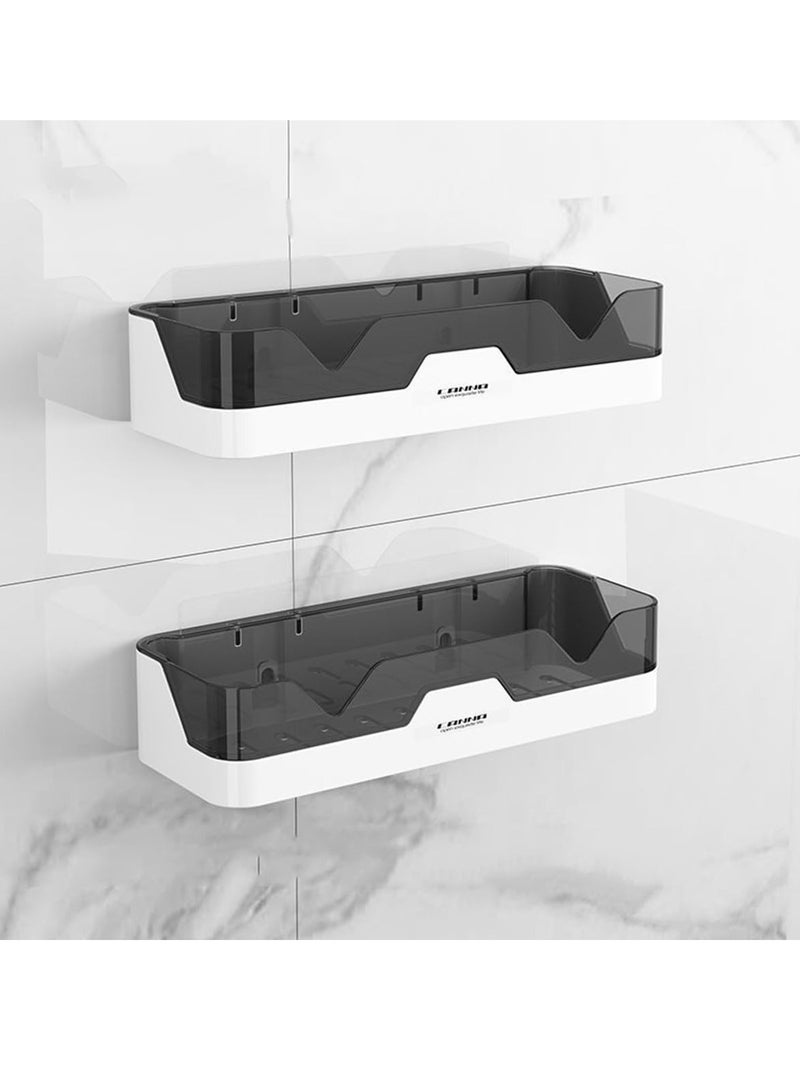 Hihonor 2PCS  shower tray, Adjustable Wall-Mounted Shelf for Bathroom, Easy Installation, Shower Caddy tray for Shower, Shampoo, Soap, and Other Bathroom Essentials - Image 1