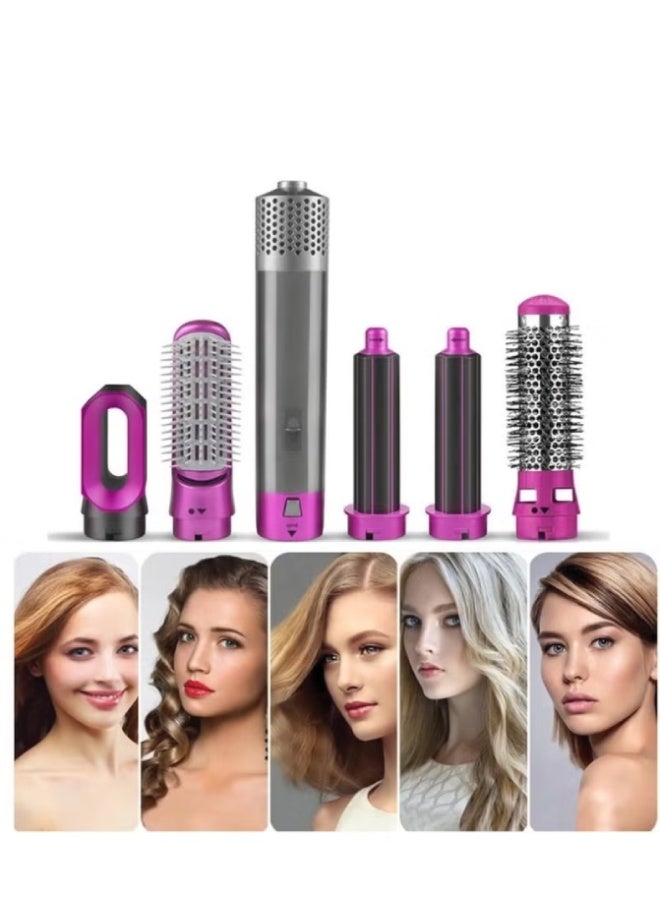 ارواق مجفف شعر وفرشاة تصفيف احترافية 5 في 1 | جهاز تجفيف وتمليس وتكثيف الشعر مع فرشاة قابلة للفصل وتقنية الأيونات السالبة لجميع أنواع الشعر - Image 2