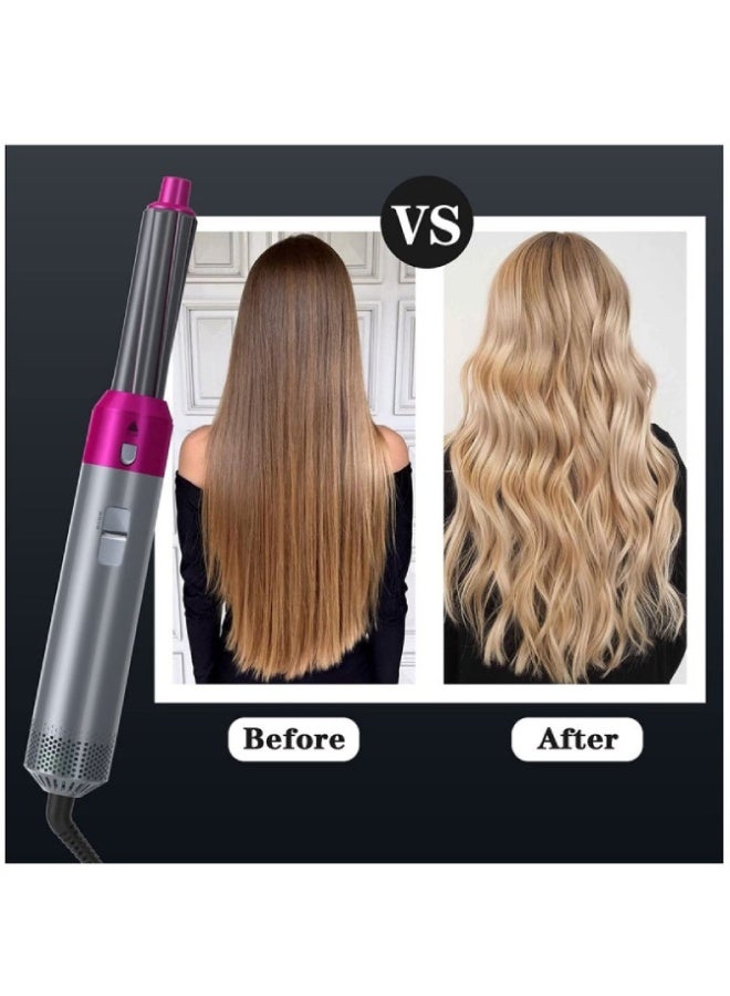 ارواق مجفف شعر وفرشاة تصفيف احترافية 5 في 1 | جهاز تجفيف وتمليس وتكثيف الشعر مع فرشاة قابلة للفصل وتقنية الأيونات السالبة لجميع أنواع الشعر - Image 4