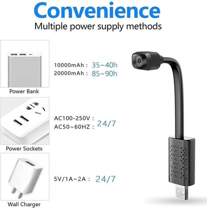 comfrt Hidden Cameras for Home Security, Photography DV Home 480P Wireless WiFi Camera Mini Spy Camera WiFi Wireless, Small Nanny Camera Indoor with Wide Angle Remote View, Motion Detection - Image 5