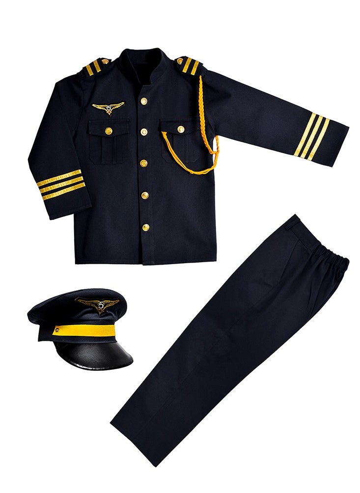 costumax Children Costumes Pilot Costume Dark Blue Color  - Image 2