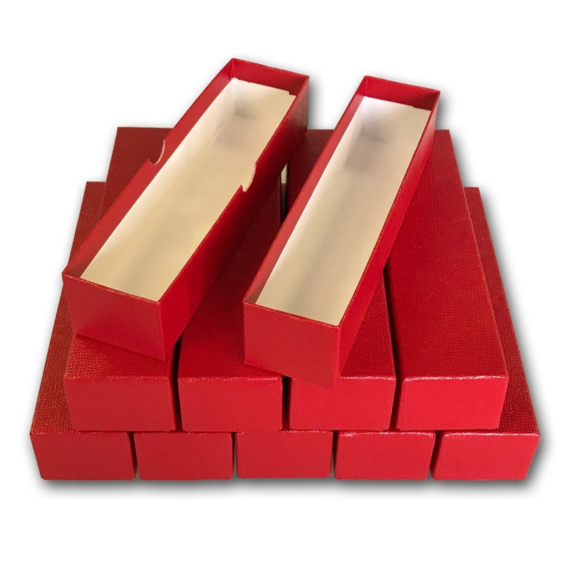 Guardhouse LOT of 10 Single Row 2x2 Storage Boxes for Coin Plastic  Paper Cardboard Flips - Image 2