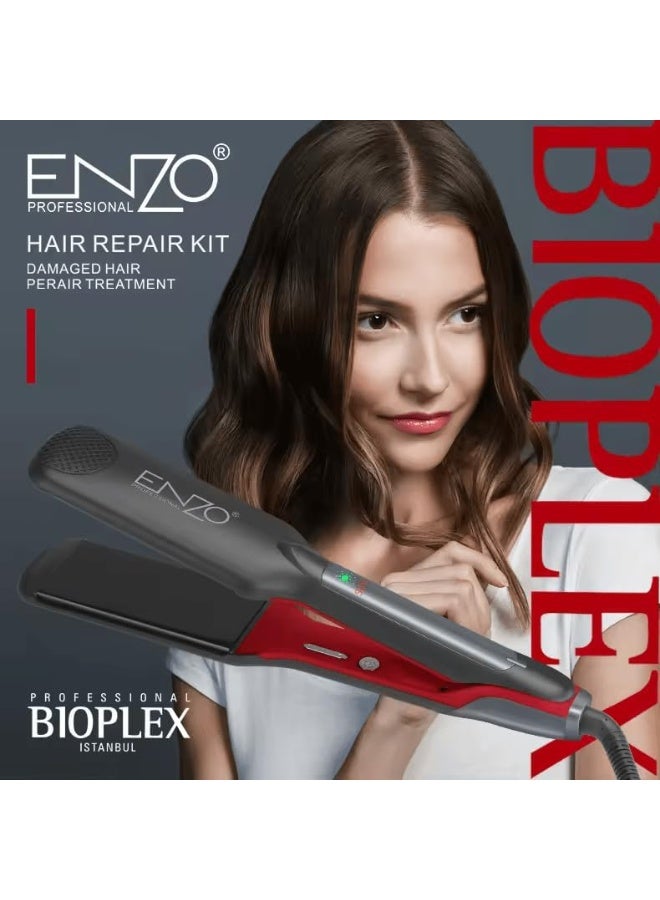 ENZO Professional مجموعة أدوات إصلاح الشعر الاحترافية ENZO EN-3986 - مكواة فرد الشعر بروتين - النسخة الدولية - Image 2