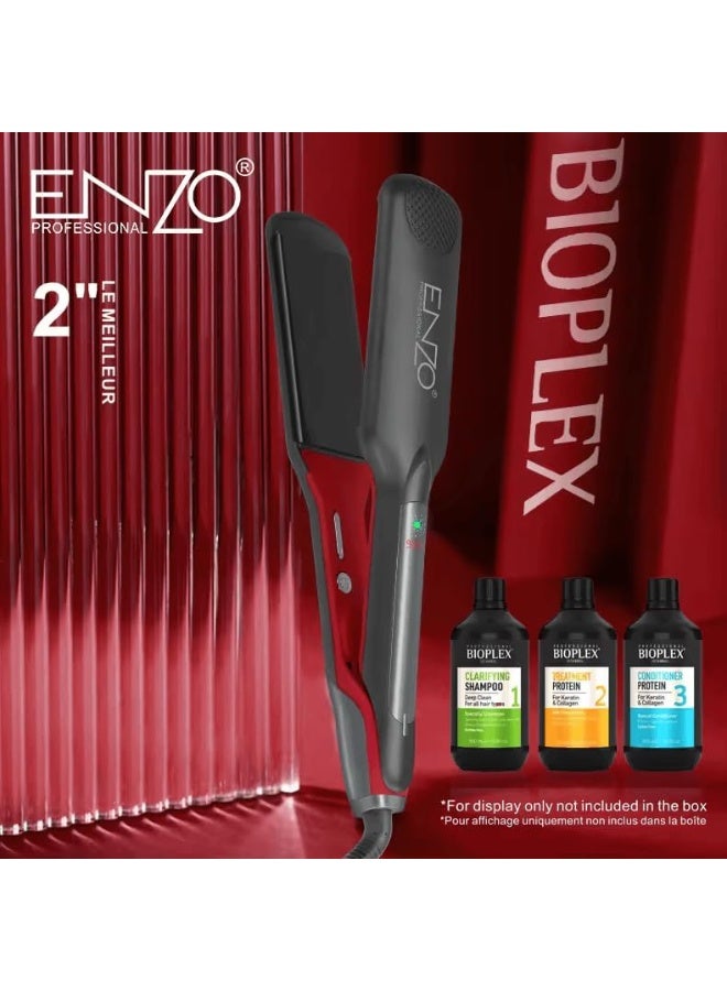 ENZO Professional مجموعة أدوات إصلاح الشعر الاحترافية ENZO EN-3986 - مكواة فرد الشعر بروتين - النسخة الدولية - Image 4