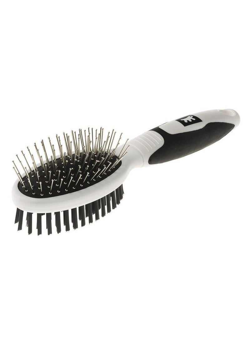 Ferplast Animal Brush, 21.8 cm, Steel and Polyamide, Black and White Color for cats and dogs