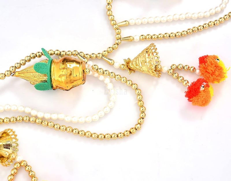 Evisha تزيين باب كلاش الذهبي للتعليق بمناسبة ديوالي 3 قدم - Image 3