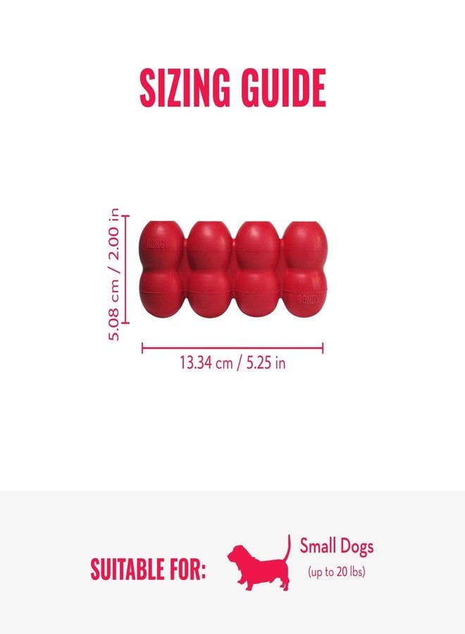 KONG Ring & Goodie Ribbon - Durable Rubber Treat-Dispensing Chew Toy for Dental Health - for Small Dogs - Image 5