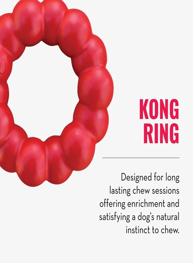 KONG Ring & Goodie Ribbon - Durable Rubber Treat-Dispensing Chew Toy for Dental Health - for Small Dogs - Image 4