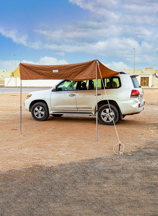 AL SANIDI Car Portable side Canopy Foldable car canopy Woody Size 250*350 Cm  - Image 5
