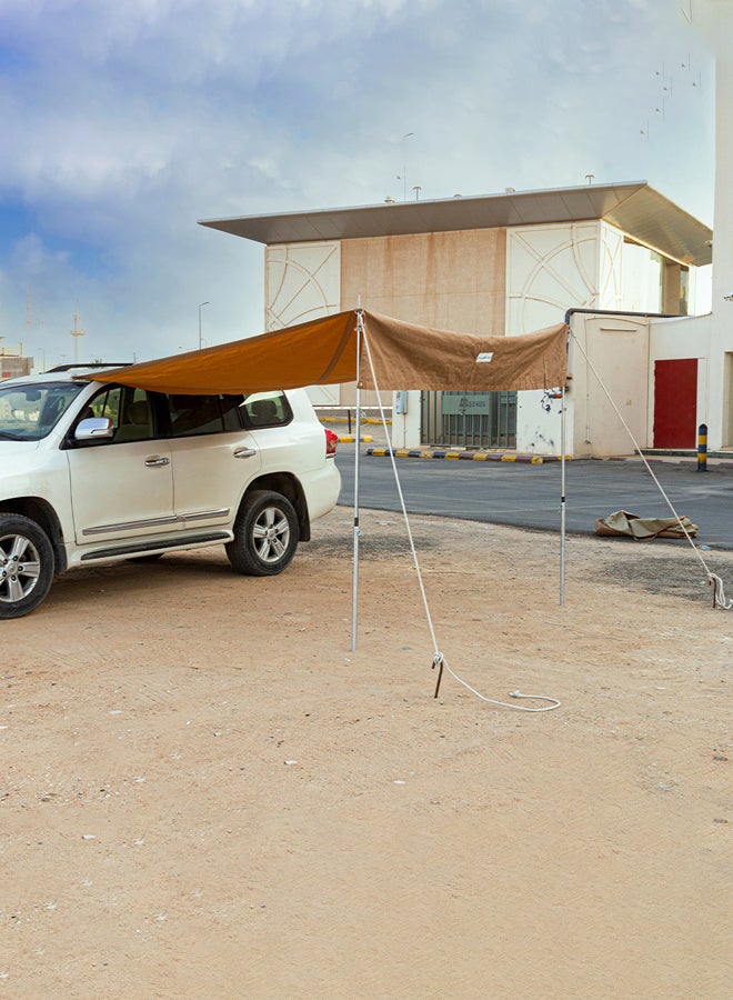 AL SANIDI Car Portable side Canopy Foldable car canopy Woody Size 250*350 Cm  - Image 1