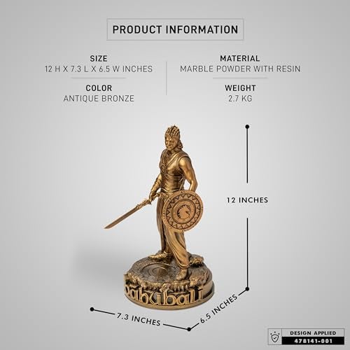 SILAII Baahubali The Epic Official Movie Merchandise | 12 Inch Antique Bronze | Movie Collectible Figurine for Fans | Home Decor & Gift Item - Image 2