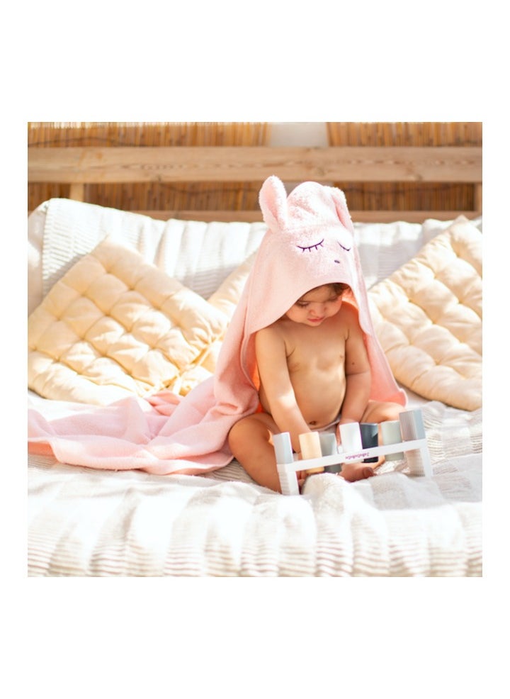 Elli Junior - Hooded Towel Pink - Image 1