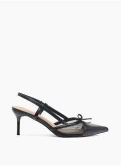 Flora Bella By Shoexpress Womens Bow Accent Slingback Shoes With Stiletto Heels  - Image 2