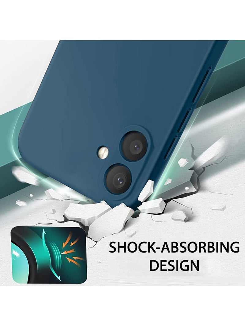 Wtech Soft Liquid Silicone Case Cover For Samsung Galaxy A05 4G 2023 Navy Blue - Image 3
