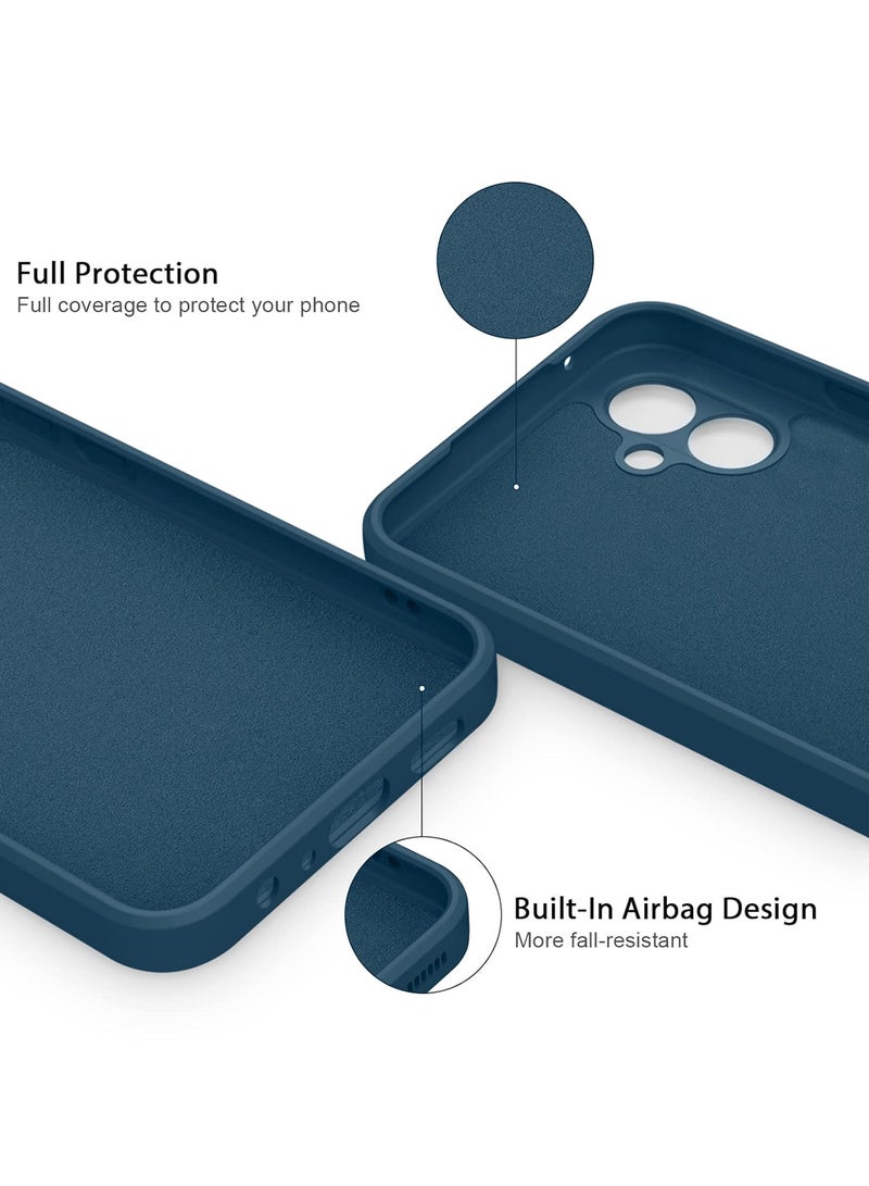 Wtech Soft Liquid Silicone Case Cover For Samsung Galaxy A05 4G 2023 Navy Blue - Image 2