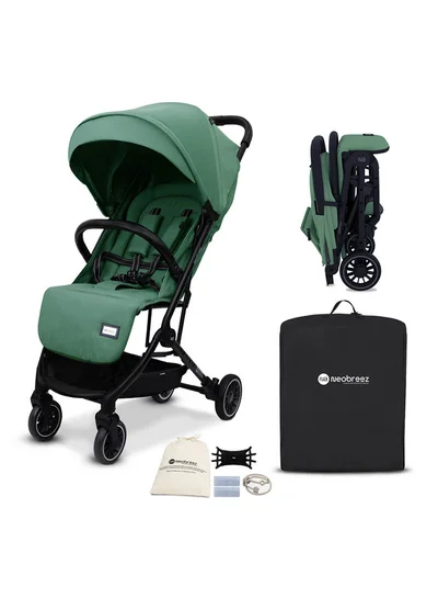 neobreez LITEX Ultra-Lightweight Cabin Size Approved Travel Stroller|Trolley Handle Compact Foldable Pushchair,  Baby Kids Todddler Stroller, Travel Trolley,  Waterproof UPF 50+Canopy, 0-3yrs,  15kg,  3yrs Warranty