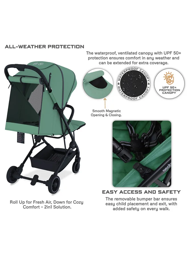 neobreez LITEX Ultra-Lightweight Cabin Size Approved Travel Stroller|Trolley Handle Compact Foldable Pushchair,  Baby Kids Todddler Stroller, Travel Trolley,  Waterproof UPF 50+Canopy, 0-3yrs,  15kg,  3yrs Warranty