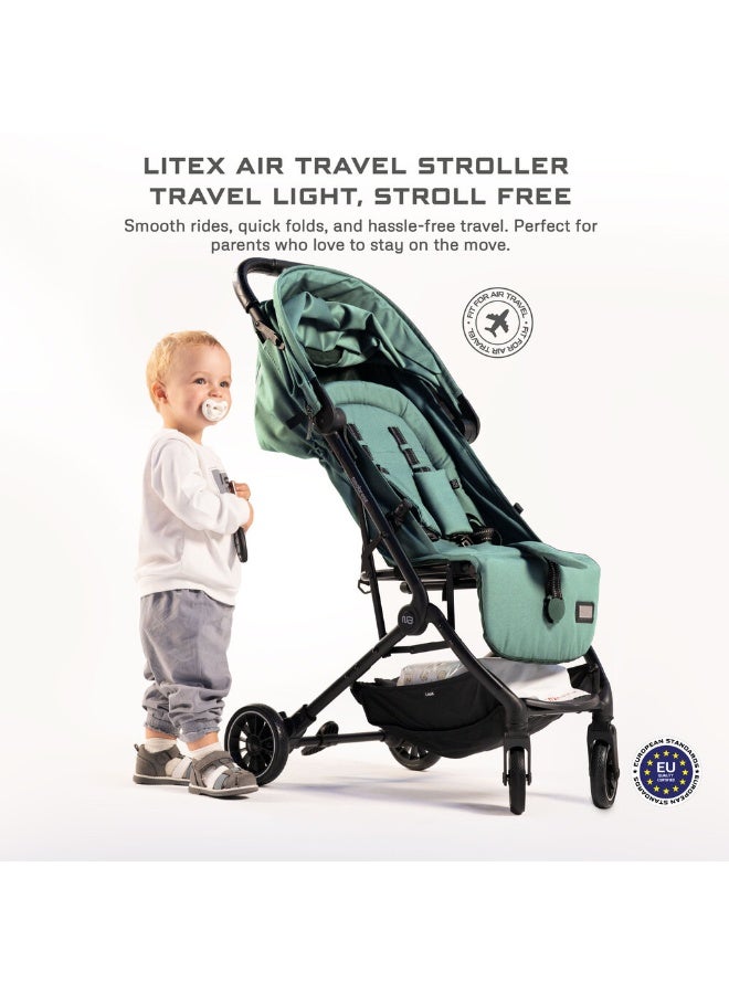 نيوبريز عربة أطفال  خفيفة الوزن معتمدة لحجم المقصورة، مقبض ترولي، قابلة للطي ومدمجة، مظلة مقاومة للماء بعامل حماية  +، للأطفال من - سنوات، ضمان  سنوات - Image 5