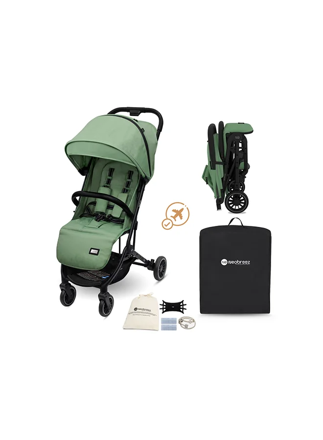 neobreez LITEX Ultra-Lightweight Cabin Size Approved Travel Stroller|Trolley Handle Compact Foldable Pushchair,  Baby Kids Todddler Stroller, Travel Trolley,  Waterproof UPF 50+Canopy, 0-3yrs,  15kg,  3yrs Warranty