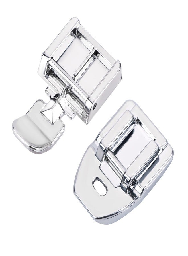 XIHIRCD 2 Pieces Zipper Foot and Invisible Zipper Foot, Multifunctional Presser Foot Set for Snap On Singer, Brother, Janome, Babylock Low Shank Sewing Machines - Image 1