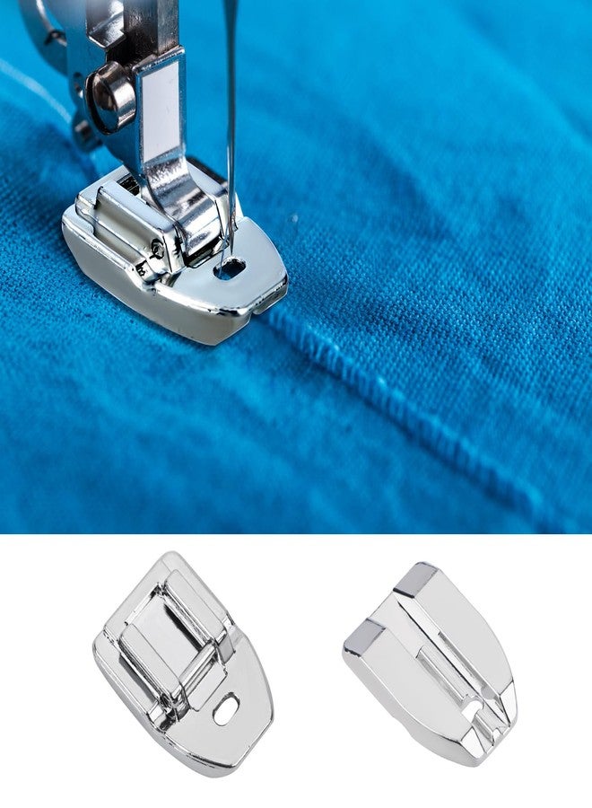 XIHIRCD 2 Pieces Zipper Foot and Invisible Zipper Foot, Multifunctional Presser Foot Set for Snap On Singer, Brother, Janome, Babylock Low Shank Sewing Machines - Image 4