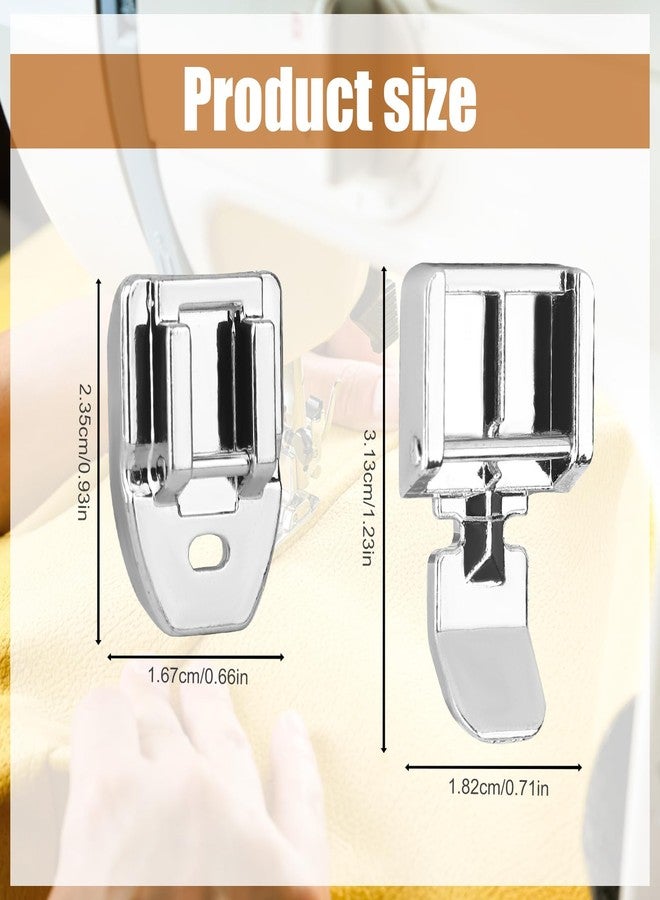 XIHIRCD 2 Pieces Zipper Foot and Invisible Zipper Foot, Multifunctional Presser Foot Set for Snap On Singer, Brother, Janome, Babylock Low Shank Sewing Machines - Image 2