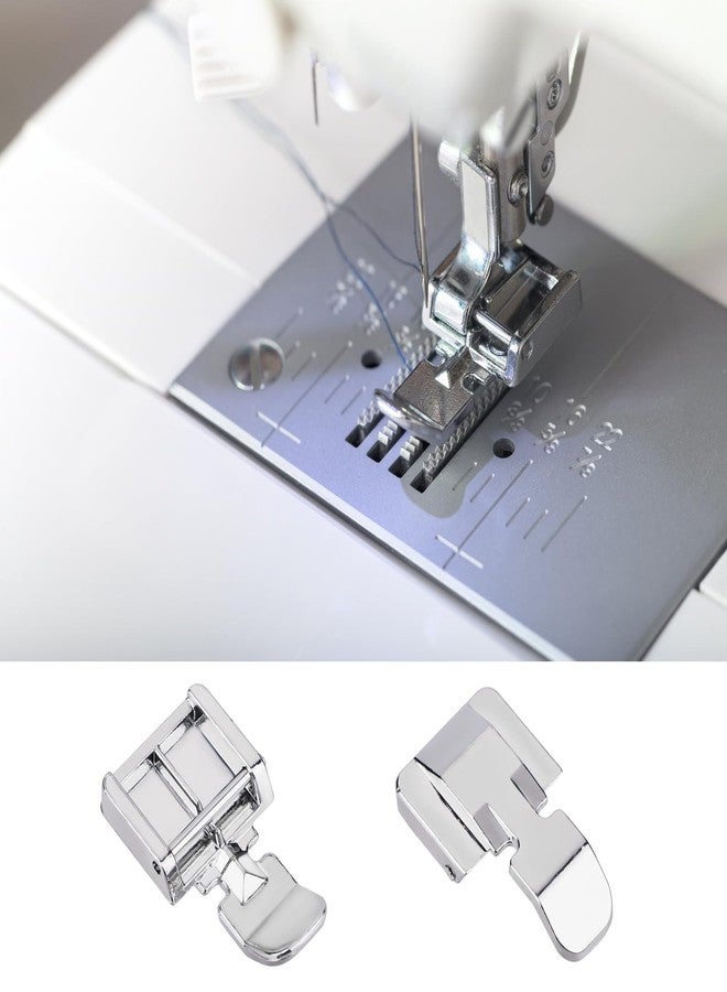 XIHIRCD 2 Pieces Zipper Foot and Invisible Zipper Foot, Multifunctional Presser Foot Set for Snap On Singer, Brother, Janome, Babylock Low Shank Sewing Machines - Image 5