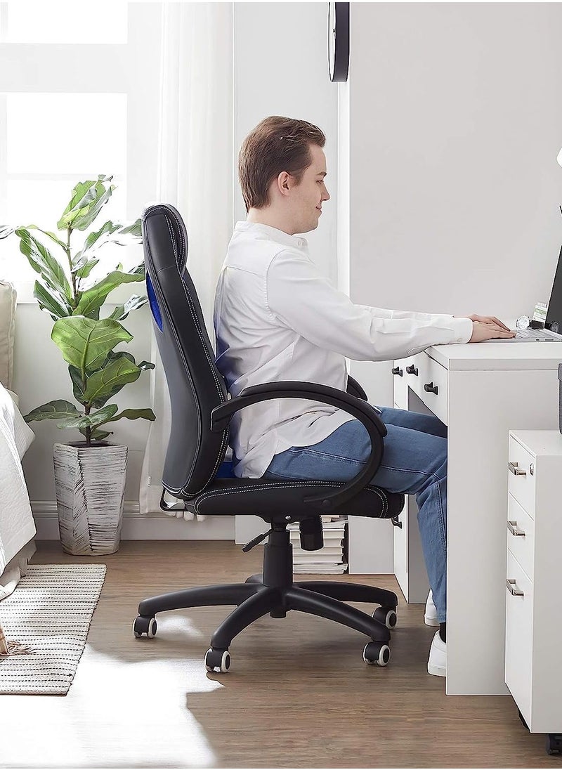 Gaming Chair Luxury Gaming Throne: Height Adaptable Racing Chair with 360 Degree Swivel and Premium Tilt Mechanism for Home Office