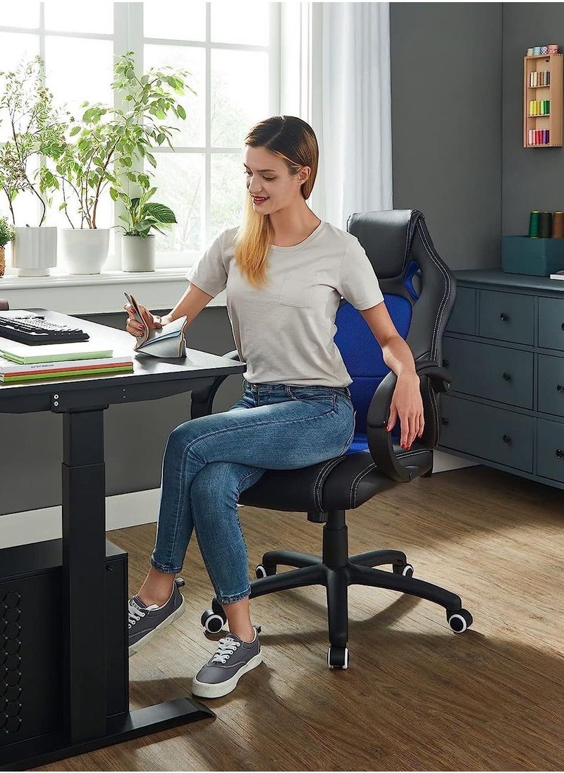Gaming Chair Luxury Gaming Throne: Height Adaptable Racing Chair with 360 Degree Swivel and Premium Tilt Mechanism for Home Office