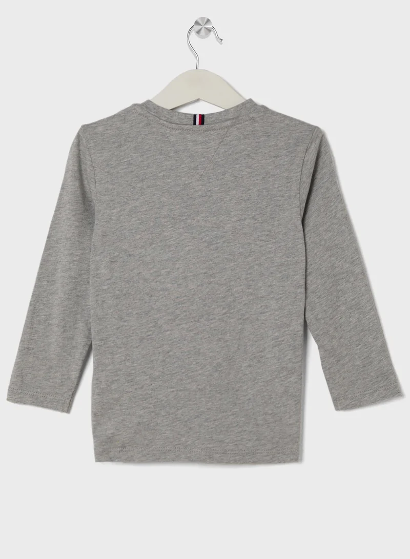 TOMMY HILFIGER MONOTYPE FLOCK REGULAR TEE LS
