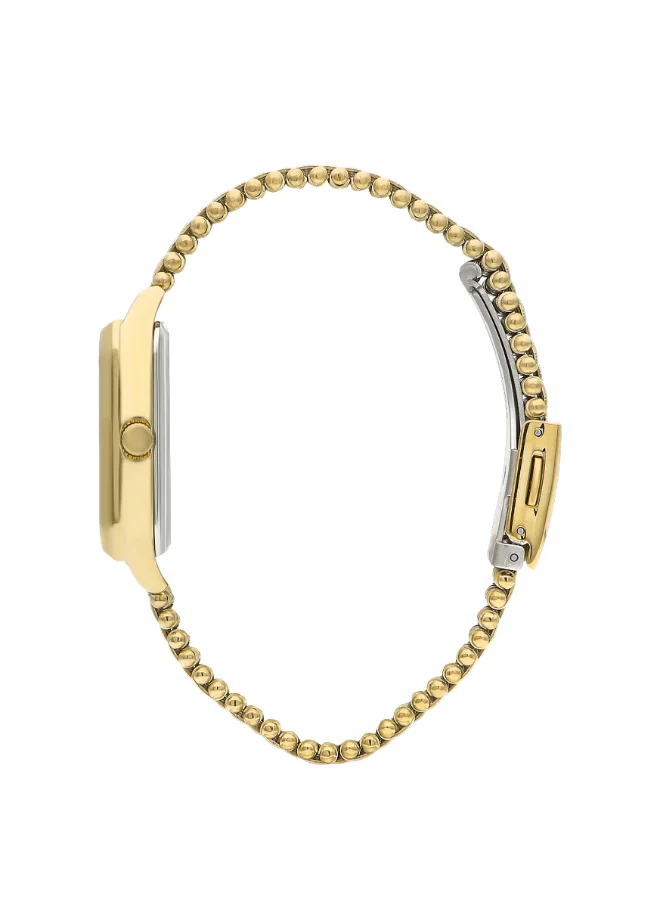 لي كوبر Women's Watch, Analog Display and Metal Strap - LC07957.110, Gold