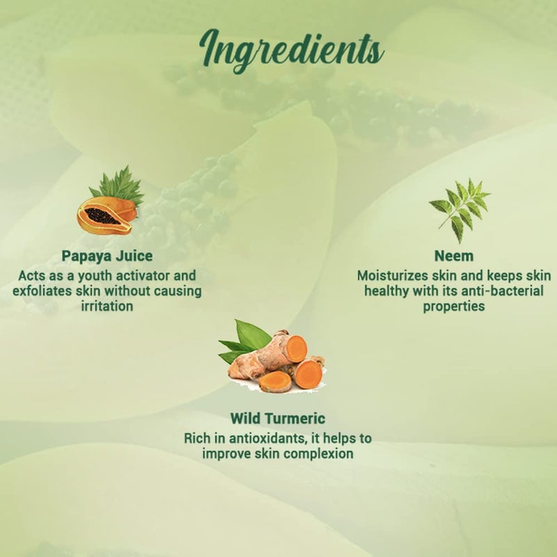 Biotique Bio Papaya Exfoliating Face Wash For All Skin Types, 150ml / 3.38 Fl. Oz. - Image 4