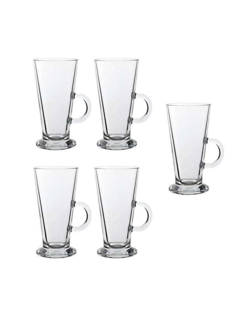 Glass Drinkware large Mug set of 5  - Image 1
