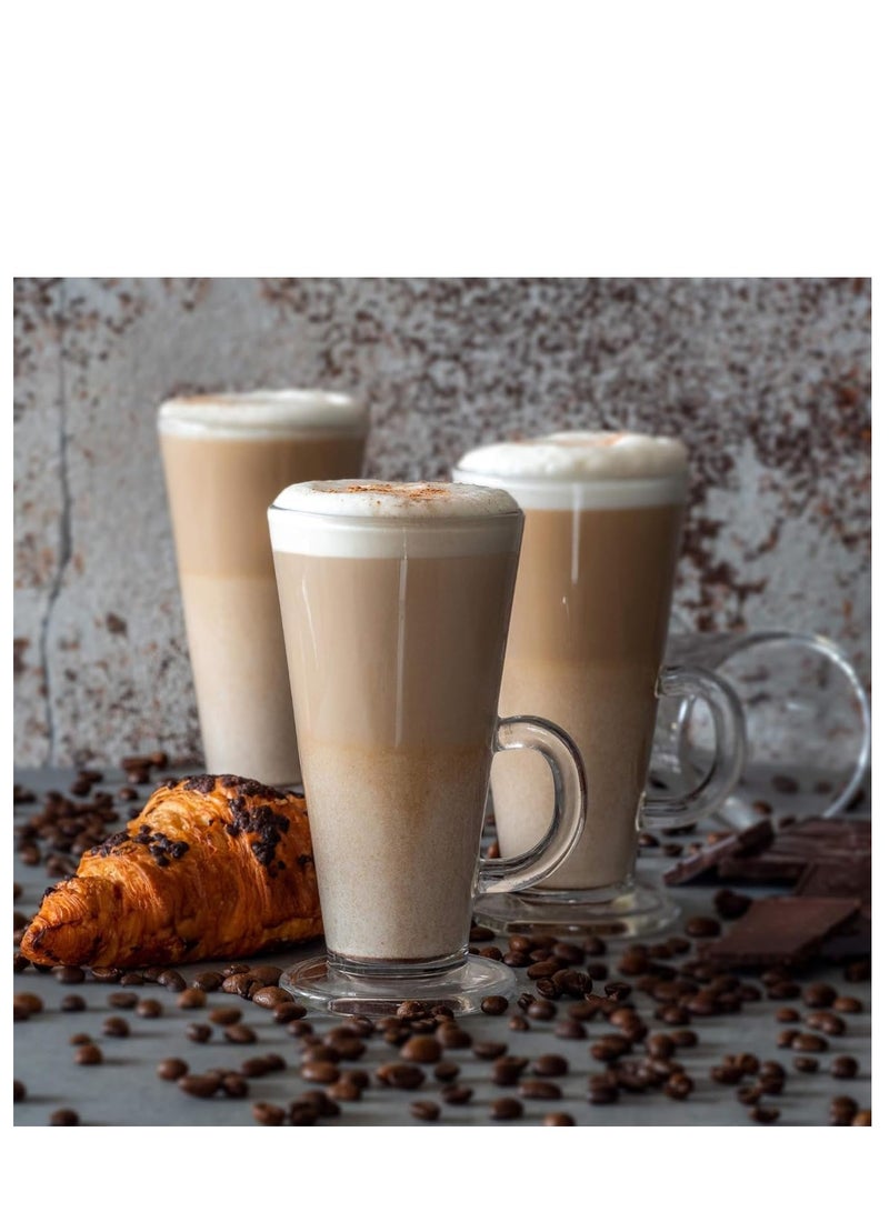 Glass Drinkware large Mug set of 5  - Image 3