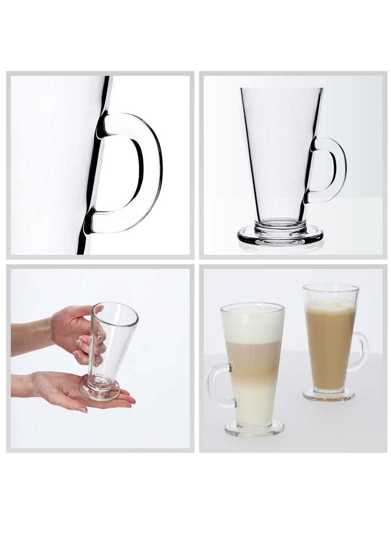 Glass Drinkware large Mug set of 5  - Image 4